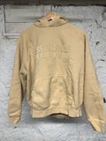 FOG Essentials Tan Spellout Hoodie Sz S