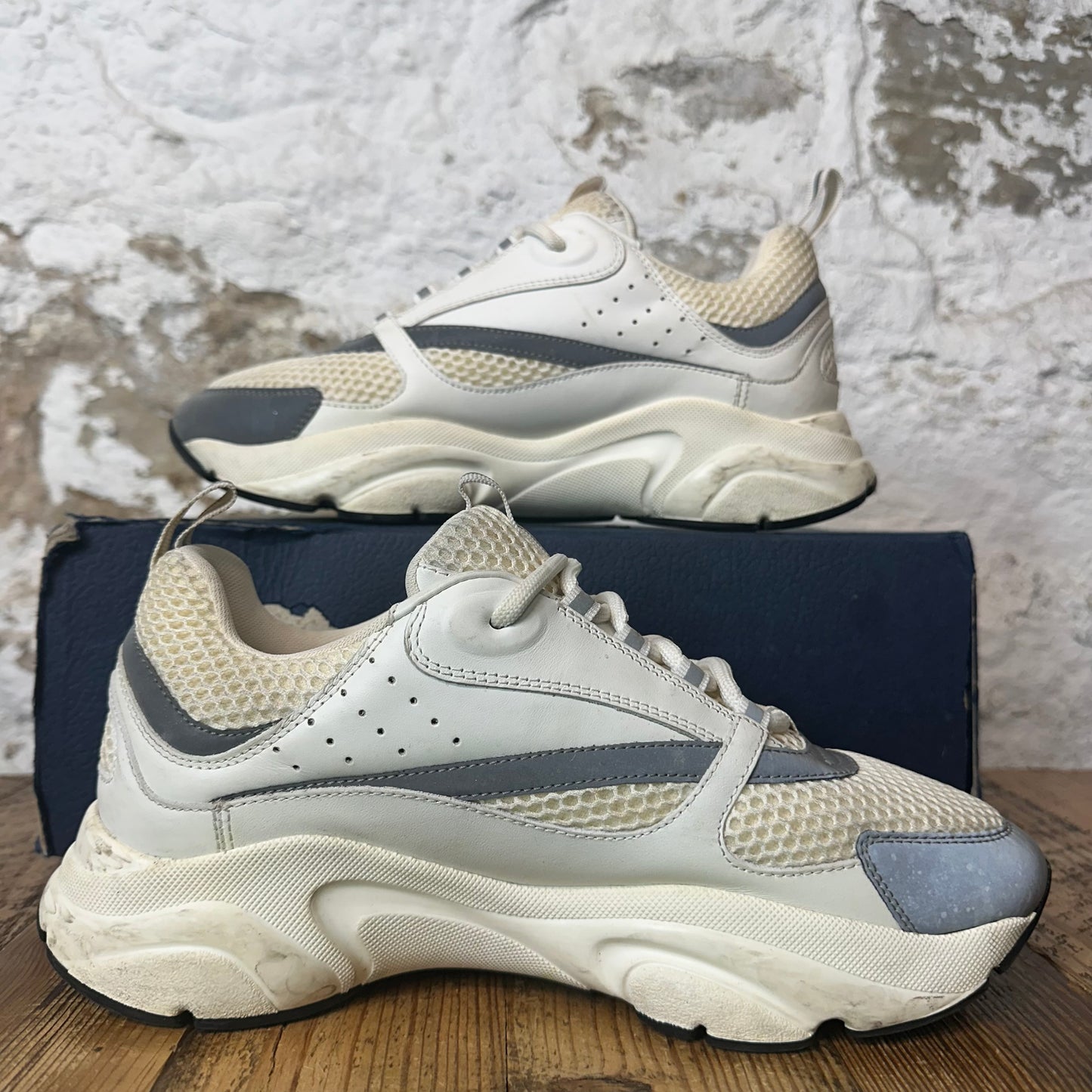 Dior B22 Cream White 3M Sneaker Sz 8 (41)