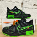 Nike Air Rubber Dunk Off-White Green Strike Sz 9