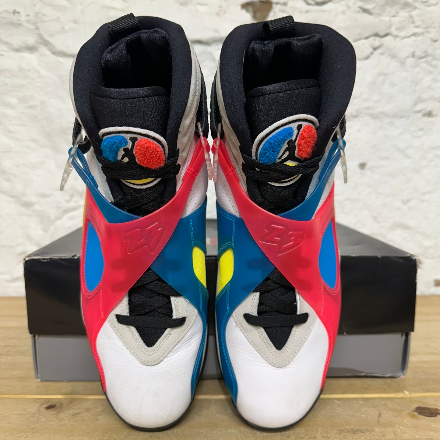 Air Jordan 8 White Multicolor Sz 12