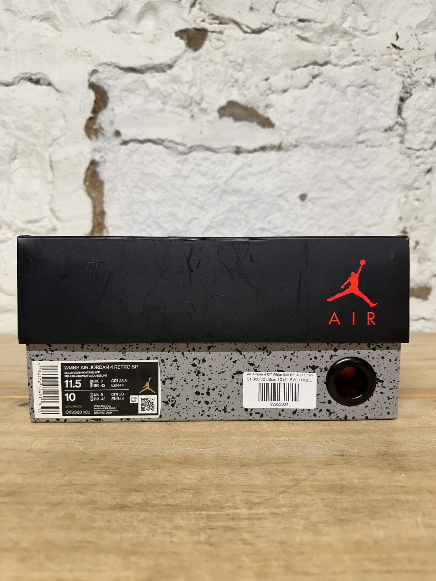 Air Jordan 4 Off-White Sail Sz 10 (11.5W)