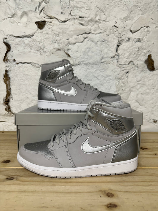 Air Jordan 1 Co JP Silver Sz 10