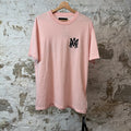 Amiri Black AM T-shirt Pink Sz L