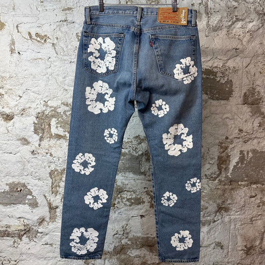 Denim Tears White CW Blue Denim Jeans Sz 33