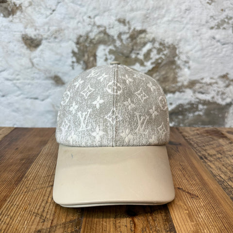 Louis Vuitton Gray White Monogram Hat