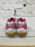 Air Jordan 11 Low Pink Snakeskin Sz 9 (10.5W)