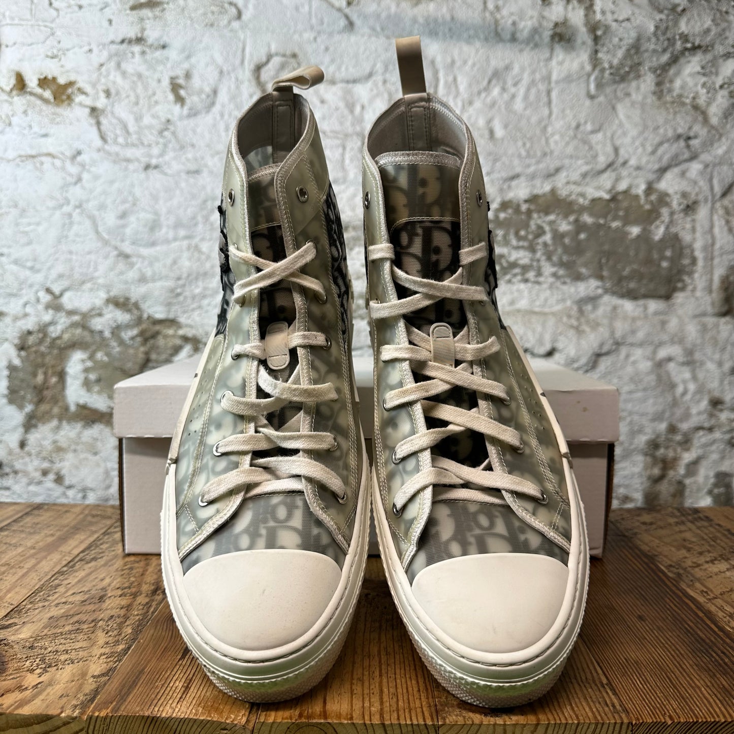 Dior B23 High Stussy Grey Oblique Sz 16 (49)