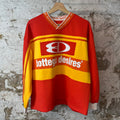 Bottega Desires Red Yellow Hockey Jersey Sz M