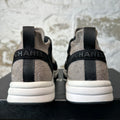 Chanel CC Black Grey White Trainer Sneaker Sz 4.5 (36.5)