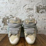 Lanvin Curb Gray Lace Beige Sneaker Sz 11 (44)