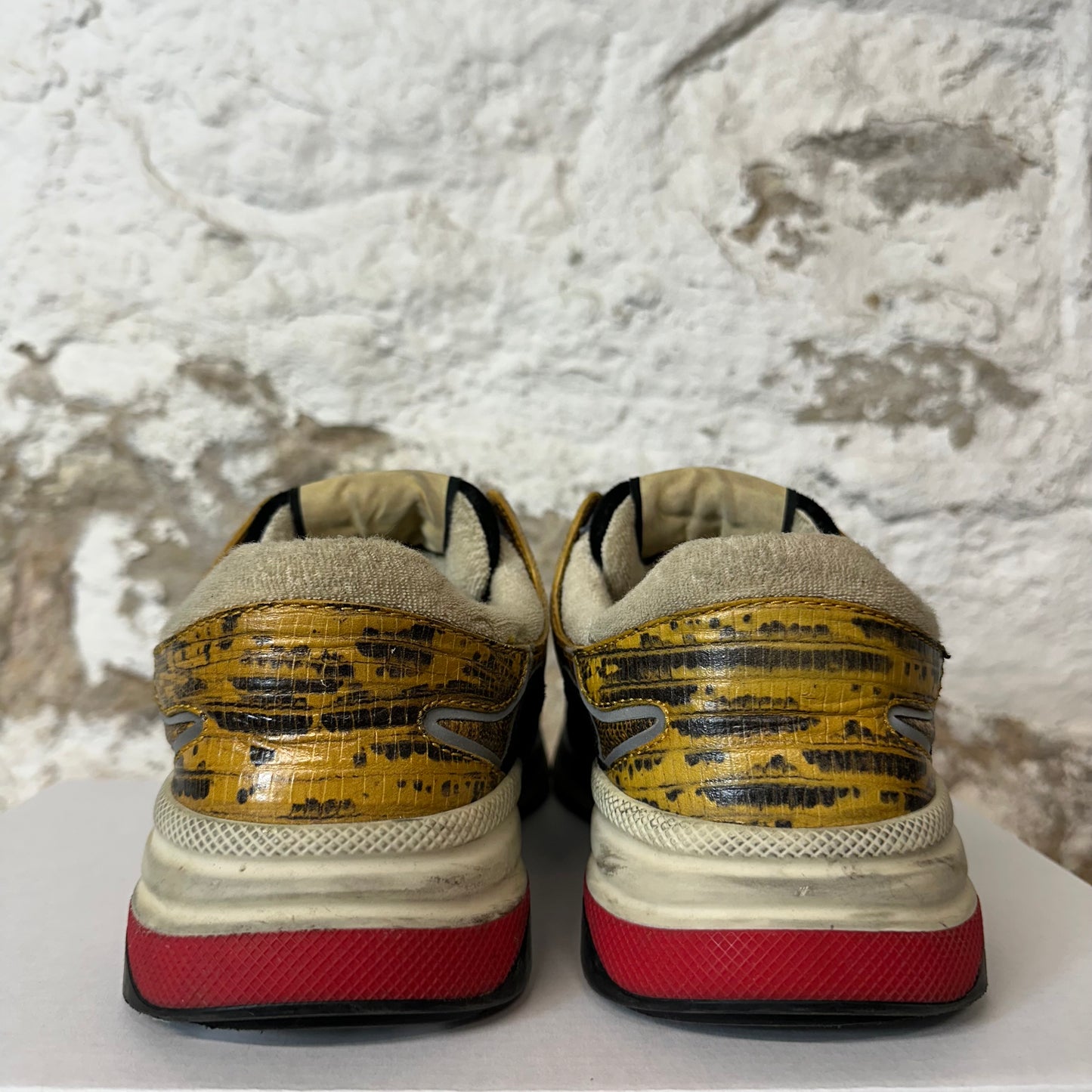 Gucci Ultrapace Black Yellow White Sneaker Sz 6