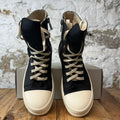 Rick Owens High Black Nylon Pocket Milk Sneaker Sz 10 (43)