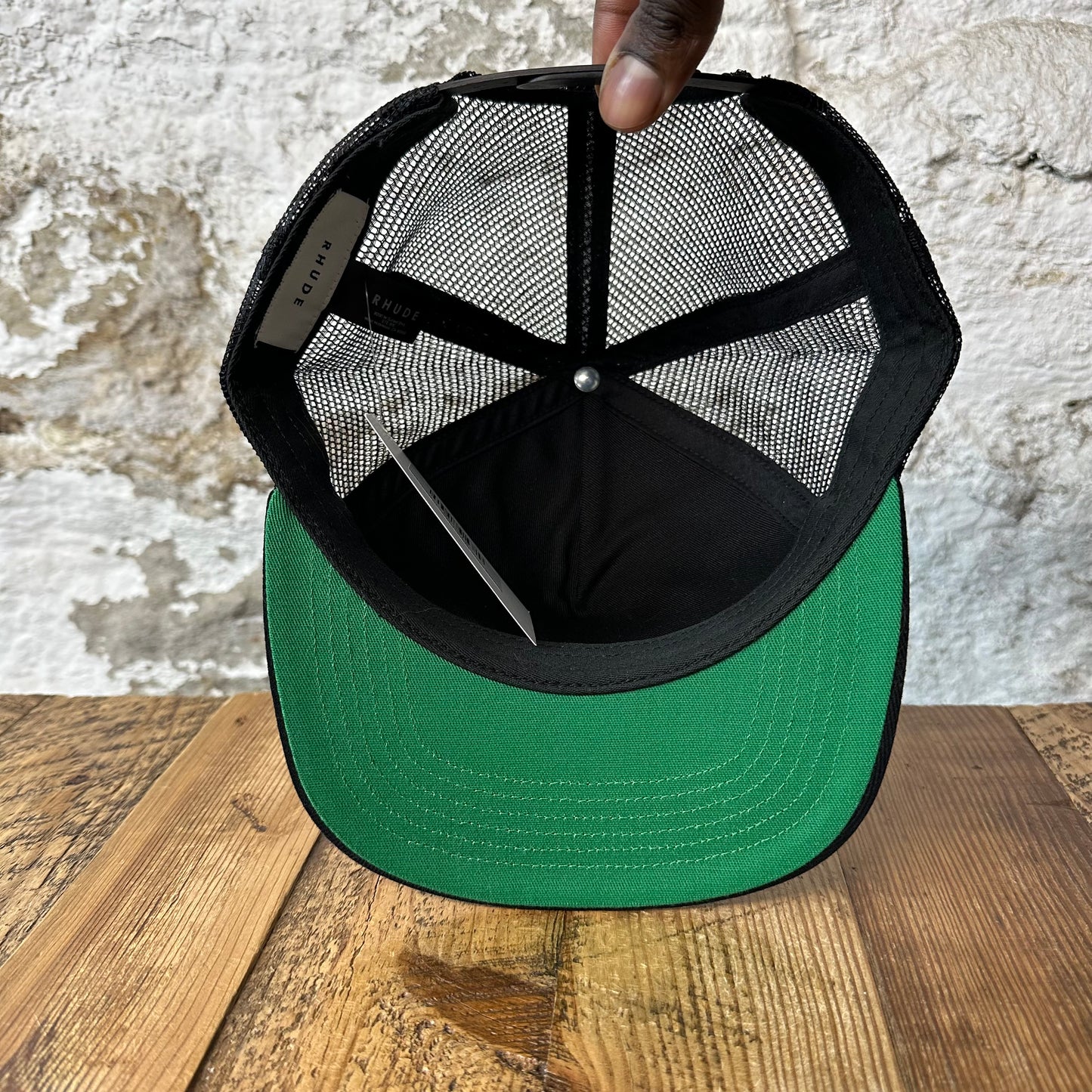 Rhude Mont Blanc Black Trucker Hat
