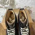 Christian Louboutin High Brown Suede Black Brown Sneaker Sz 10.5 (43.5)