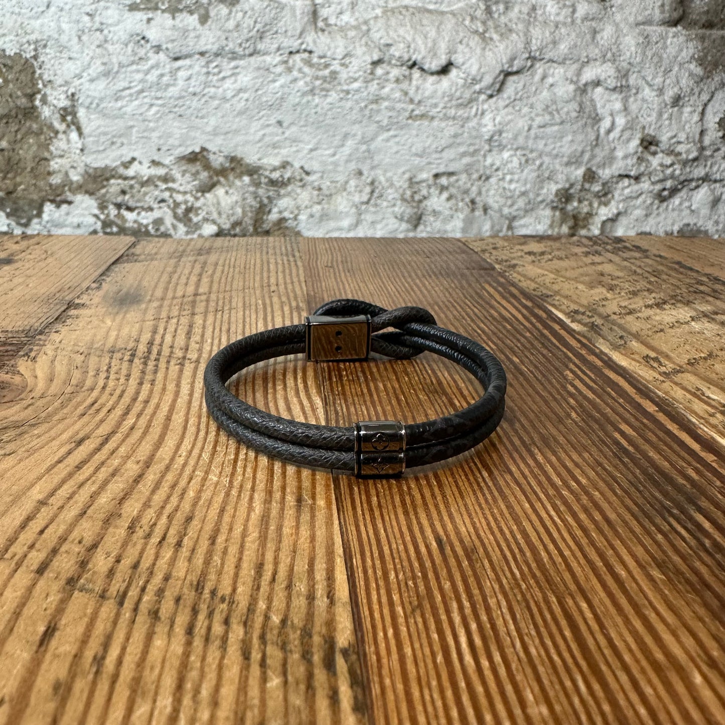 Louis Vuitton Graphite Double Keep It Bracelet W/ Box
