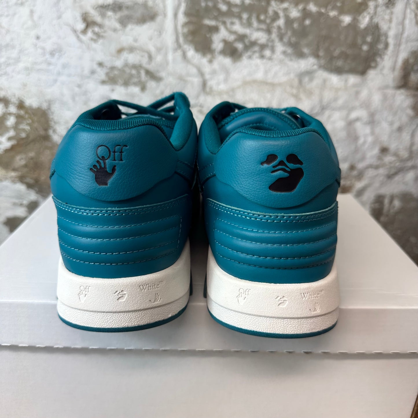 Off-White Out Of Office Turquoise White Sneaker Sz 11 (44)
