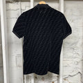 Fendi Black Felt Monogram Polo Sz M