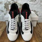 Prada Americas Cup White Patent Red Black Sz 11 No Box