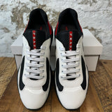 Prada Americas Cup White Patent Red Black Sz 11 No Box