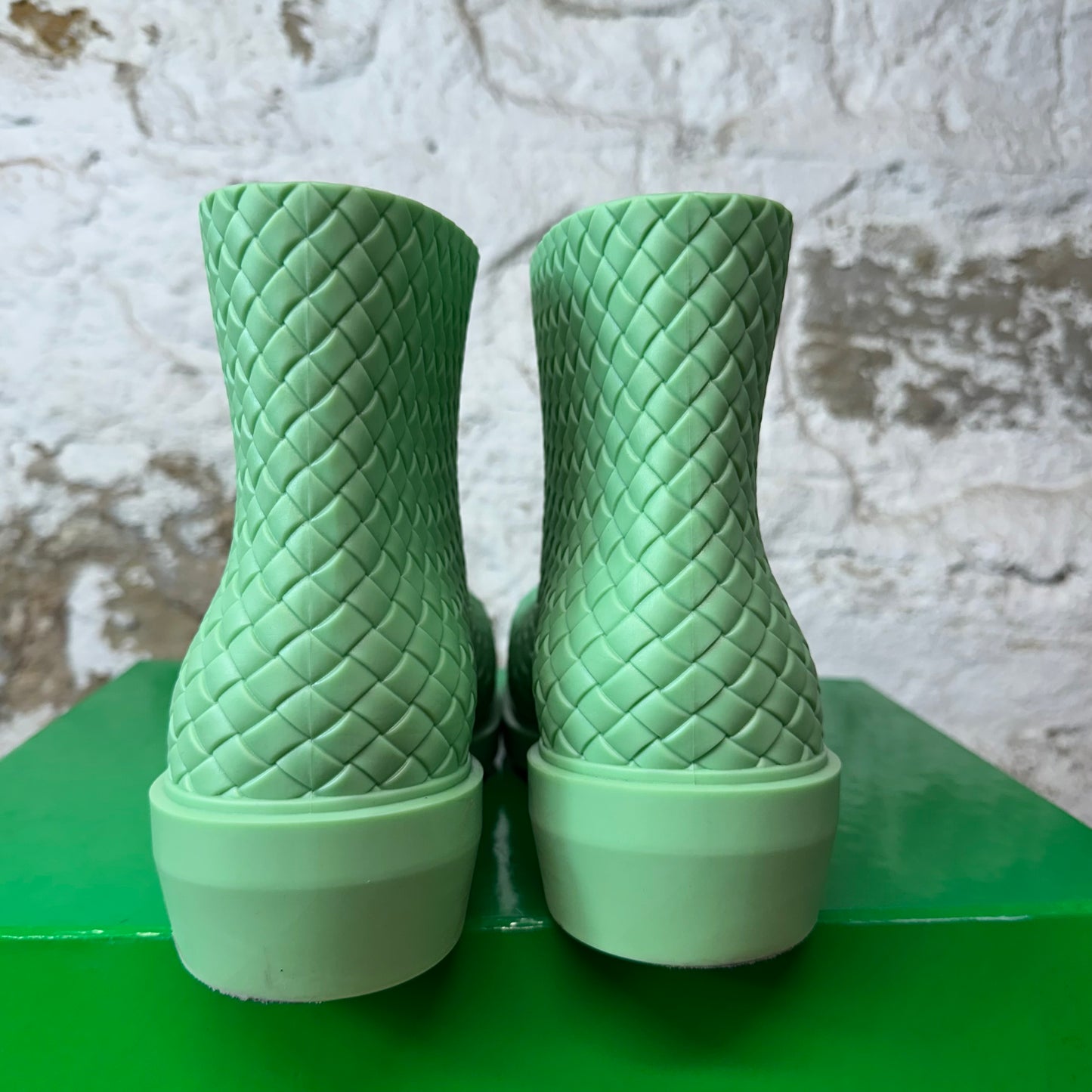 Bottega Veneta Green Fireman Puddle Boot Sz 8 (41)
