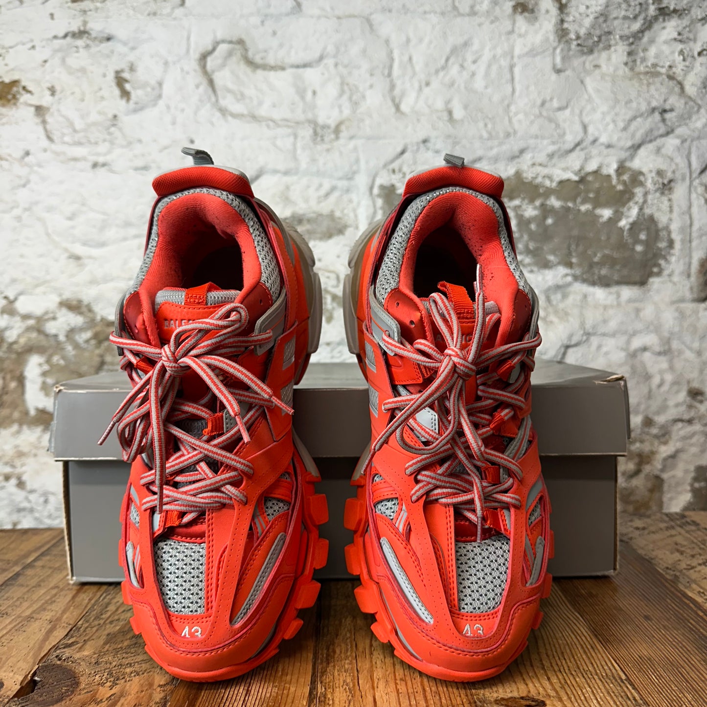 Balenciaga Track Runner Red Grey Sneaker Sz 10 (43)
