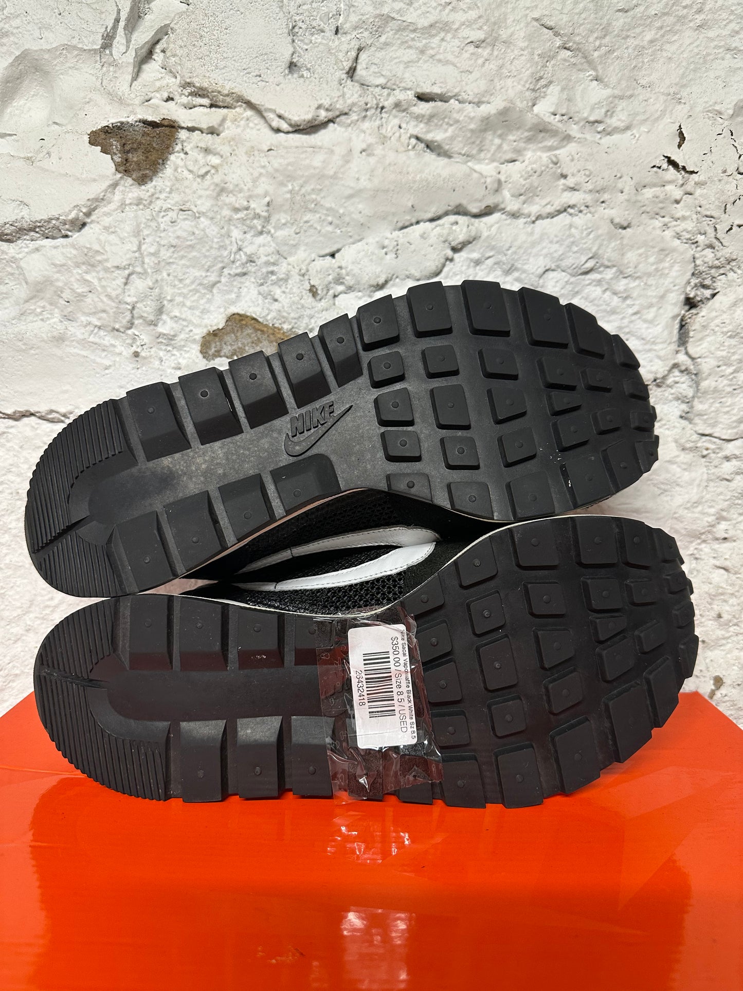 Nike Vaporwaffle Sacai Black White Sz 8.5