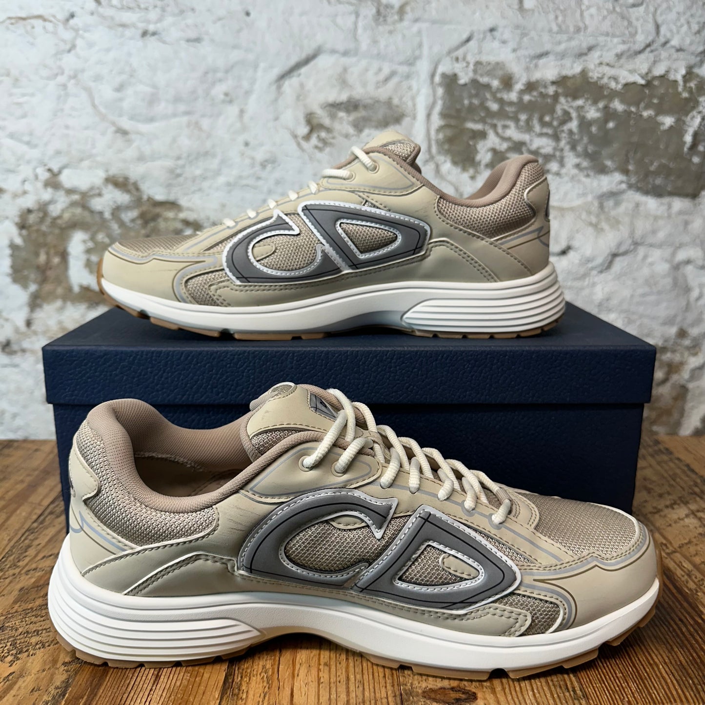 Dior B30 Grey Beige White Sneaker Sz 13 (46)