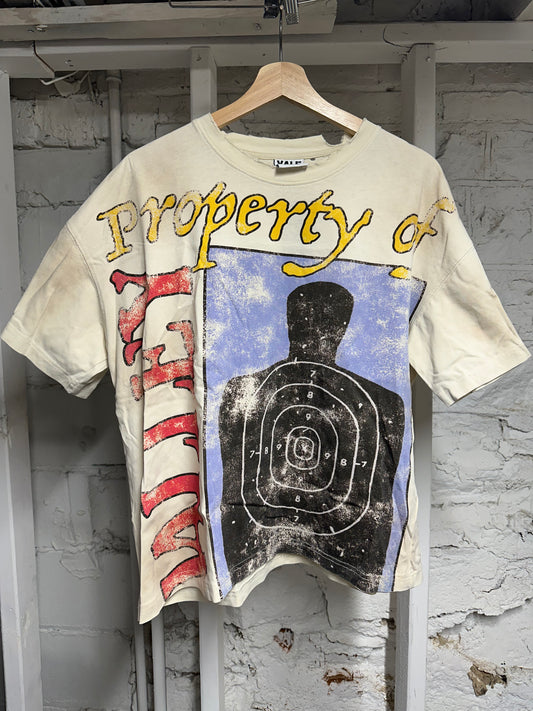 Vale Target Practice T-shirt Cream Sz S