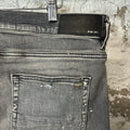 Amiri AM Drip Gray Denim Jeans Sz 40