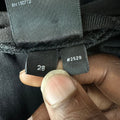 Amiri MX1 Grey Art Patch Black Denim Jeans Sz 28
