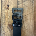 Dolce Gabanna Silver Buckle Black Belt Sz (85)