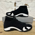 Air Jordan 14 Black White Sz 9.5