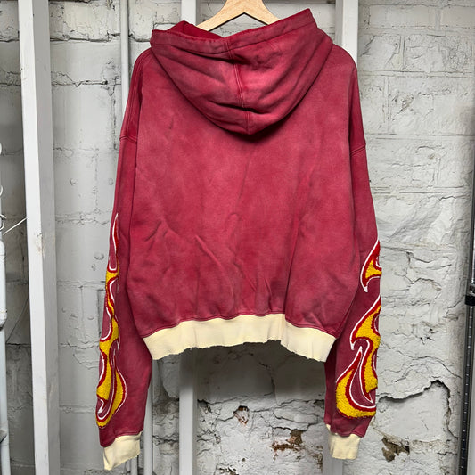 Vale Chimera Red Zip Up Hoodie Sz L