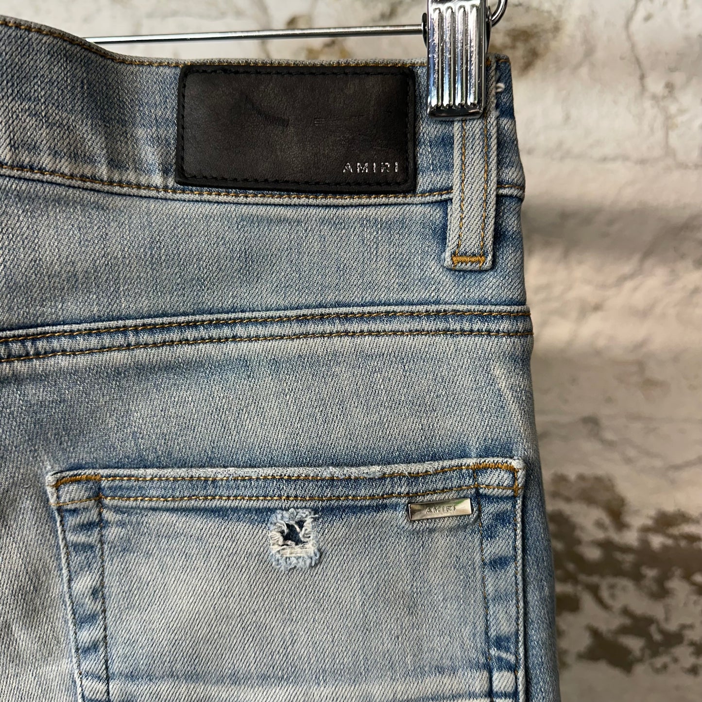 Amiri Plain Blue Denim Jeans Sz 29