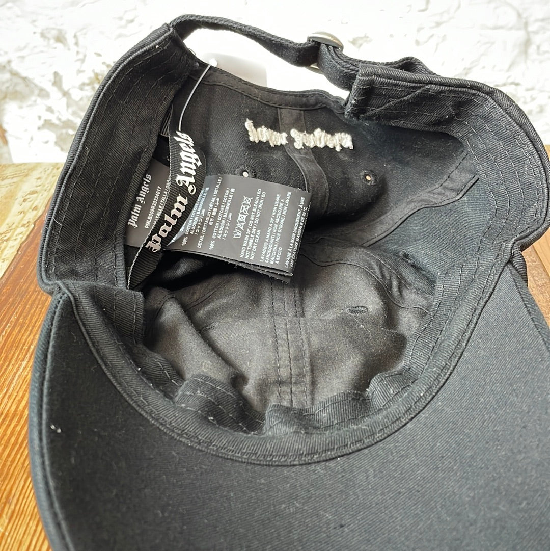 Palm Angels Flame Hat Black