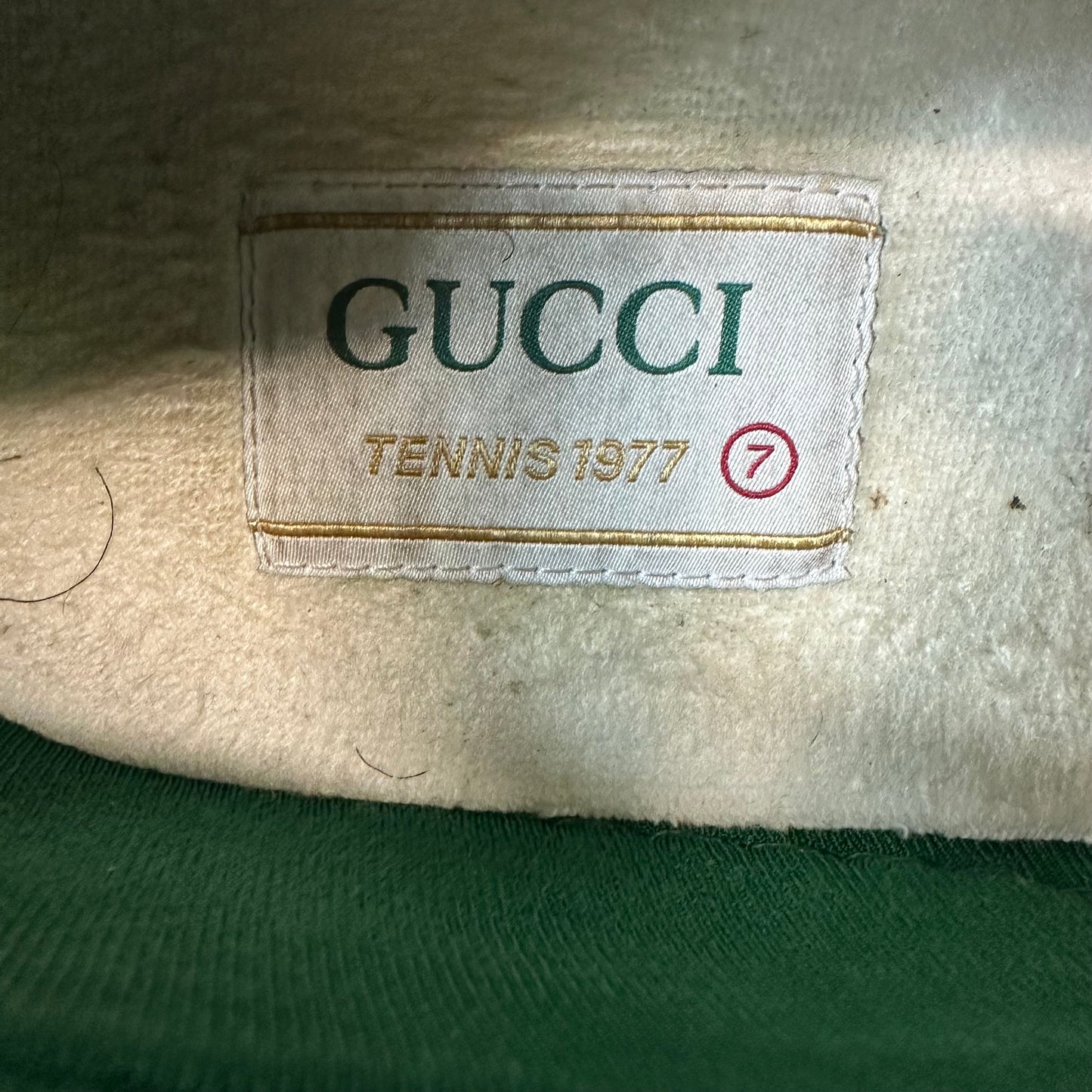 Gucci Tennis 1977 Grey Monogram Sneaker Sz 7