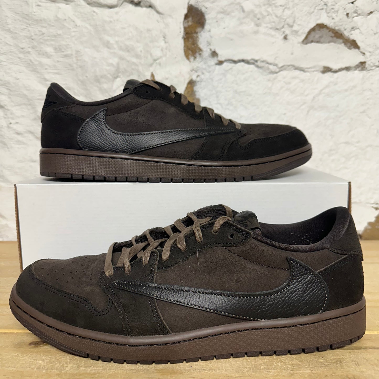 Air Jordan 1 Low Travis Scott Velvet Brown Sz 13
