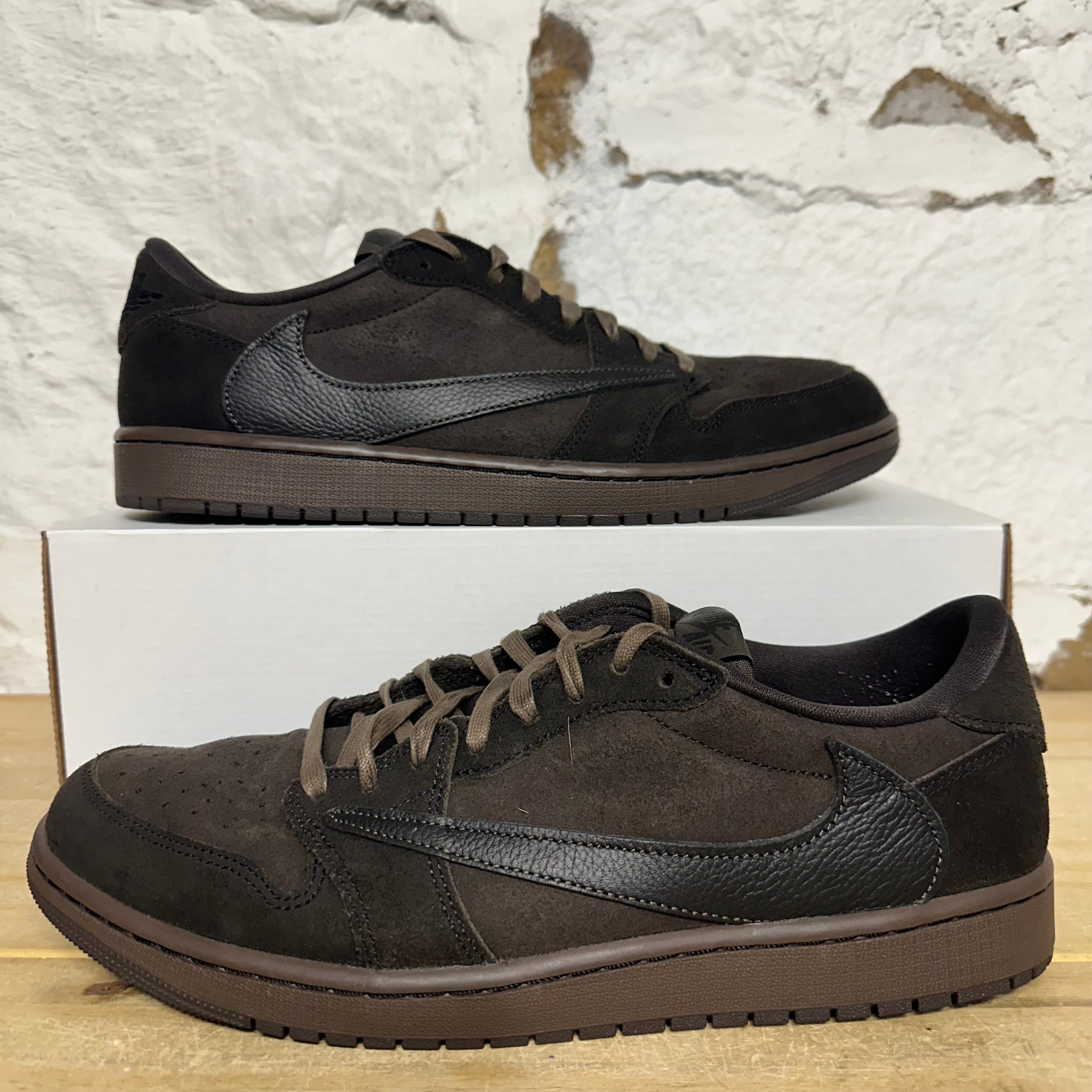 Air Jordan 1 Low Travis Scott Velvet Brown Sz 13