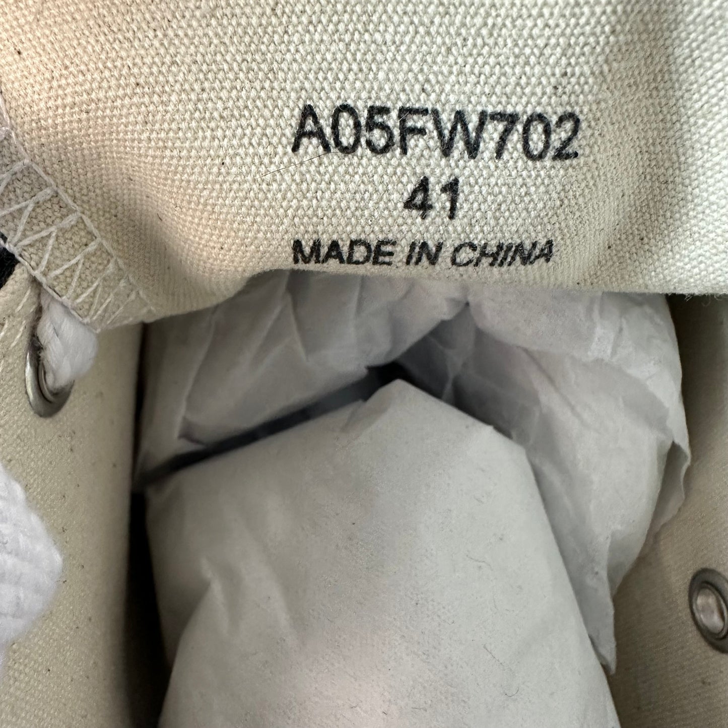 Maison Mihara Black White Hank Sneaker Sz 8 (41) DS