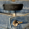 Amiri MX2 Multicolor Flannel Blue Denim Jeans Sz 31