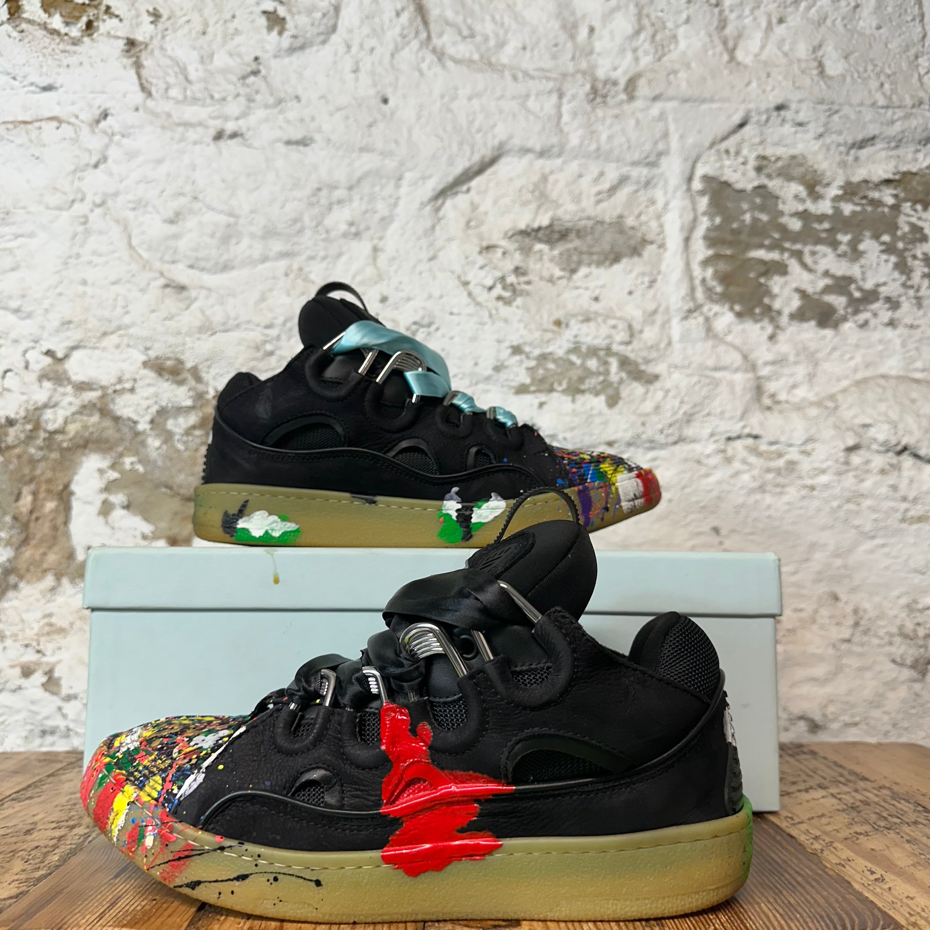 Lanvin Curb Gallery Dept Paint Splatter Sneaker Sz 7 (40)