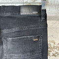 Amiri Knee Rip White Bone Black Denim Jeans Sz 31