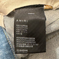 Amiri MX2 Multicolor Flannel Blue Denim Jeans Sz 40