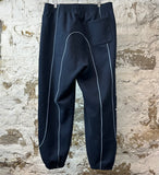 Supreme Piping Spellout Sweatpants Navy Sz L