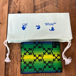 Off White Green Yellow Bifold Wallet DS