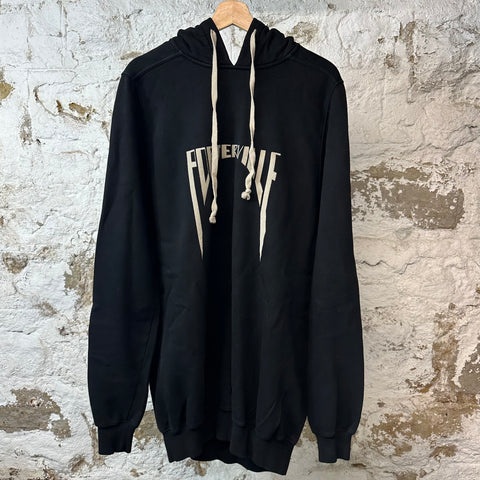 Rick Owens DRKSHDW Porterville Hoodie Black Sz XL