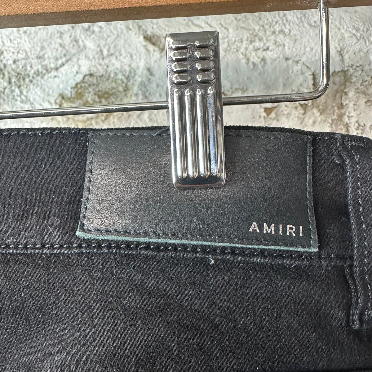 Amiri MX1 Black Paisley Black Denim Jeans Sz 32