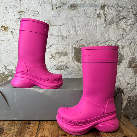 Balenciaga Pink Croc Boot Sz 4.5 (36)