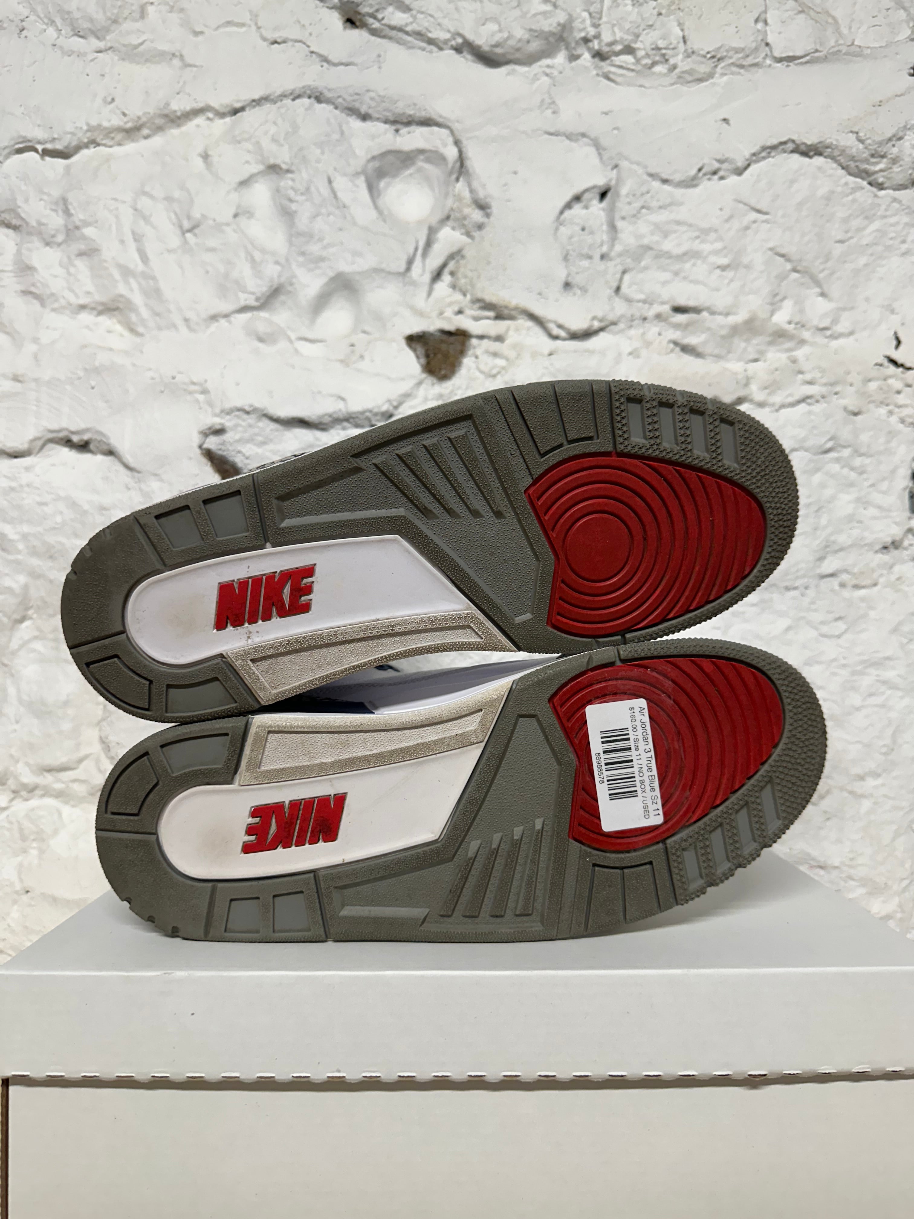 true blue 3s size 11