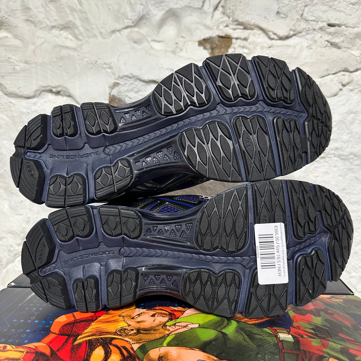 Asics Gel-Kayano 12.1 Kith Marvel Captain America v Guile Sz 10.5 DS